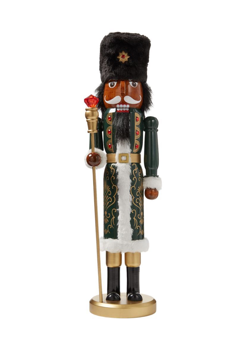 African American Long Coat Nutcracker Figurine