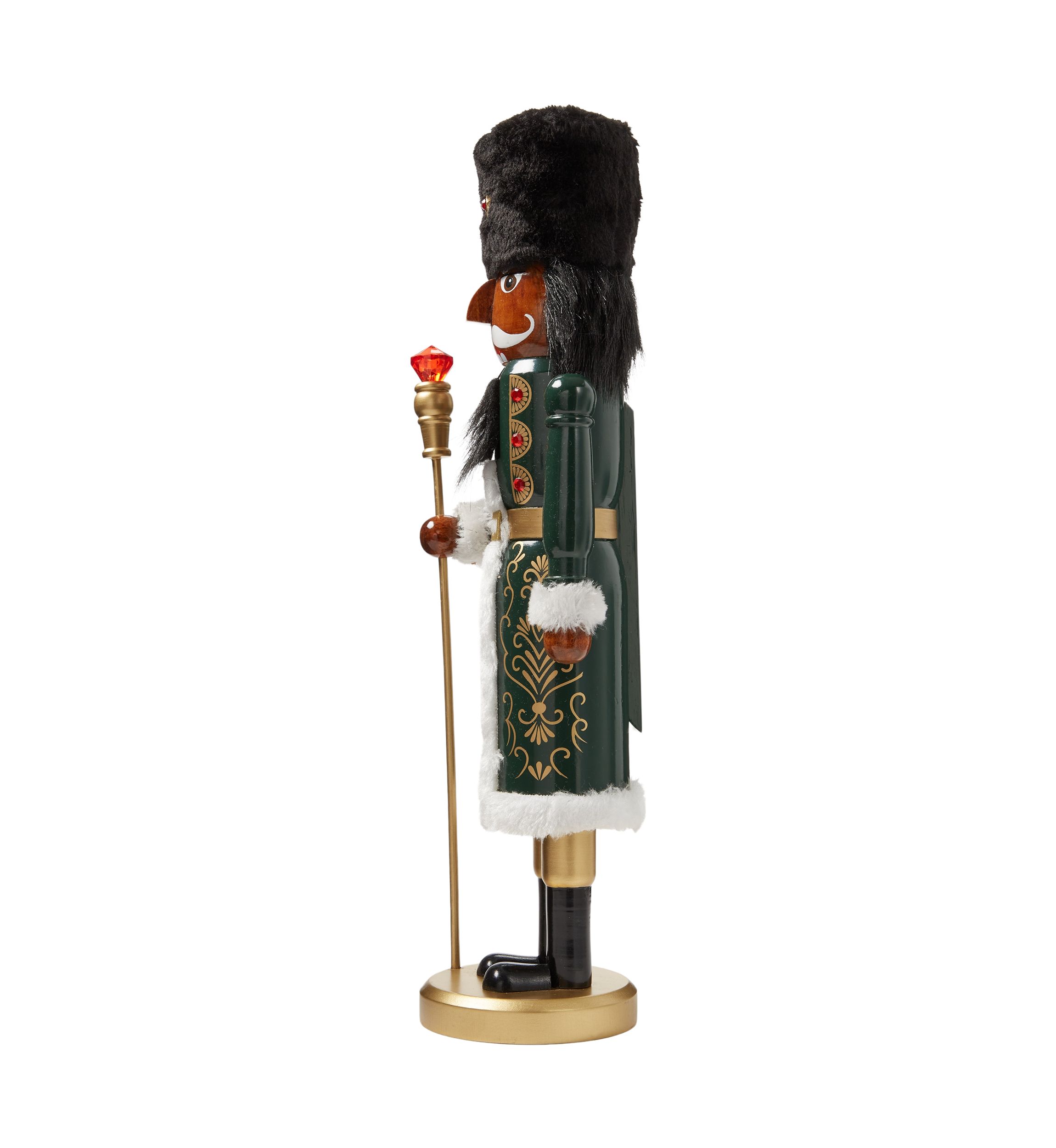 African American Long Coat Nutcracker Figurine