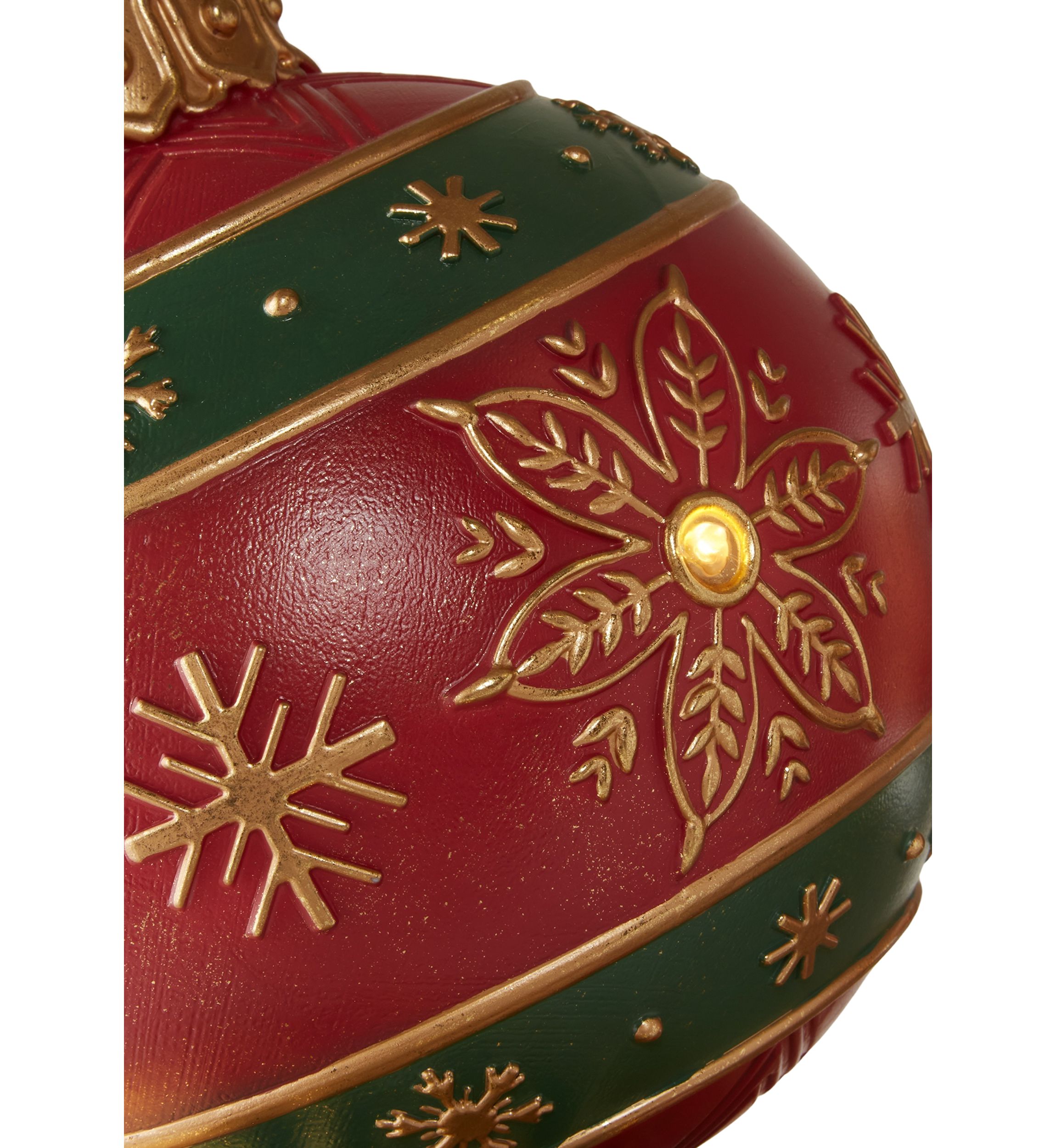 Large Ornament Light-Up Ball Stack Décor