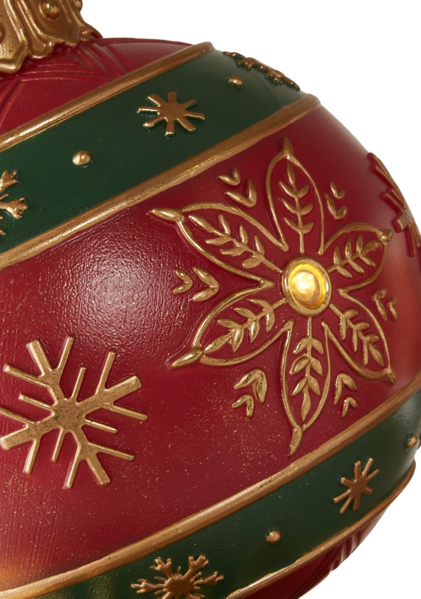 Large Ornament Light-Up Ball Stack Décor