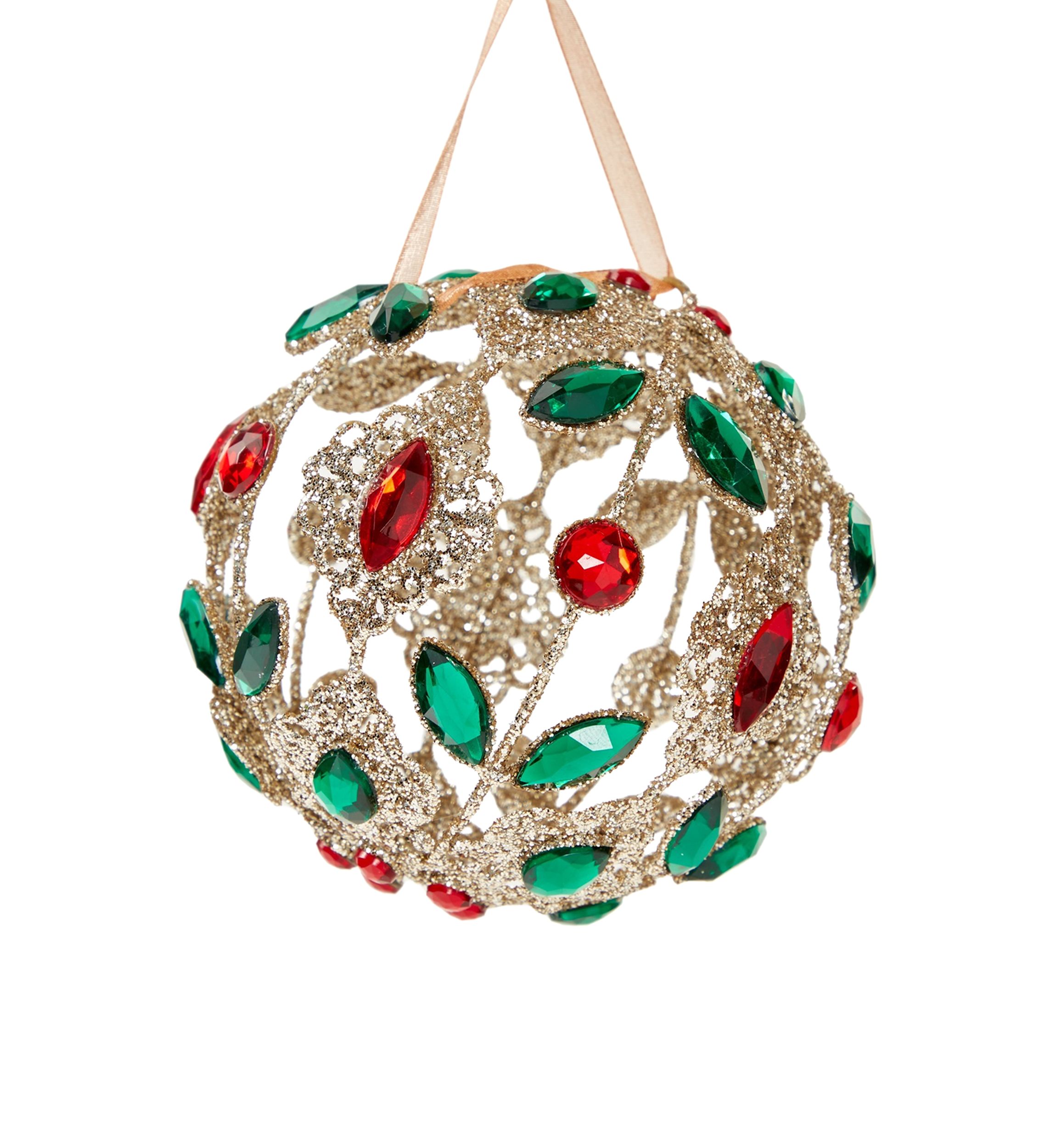Round Jeweled Cage Ornament