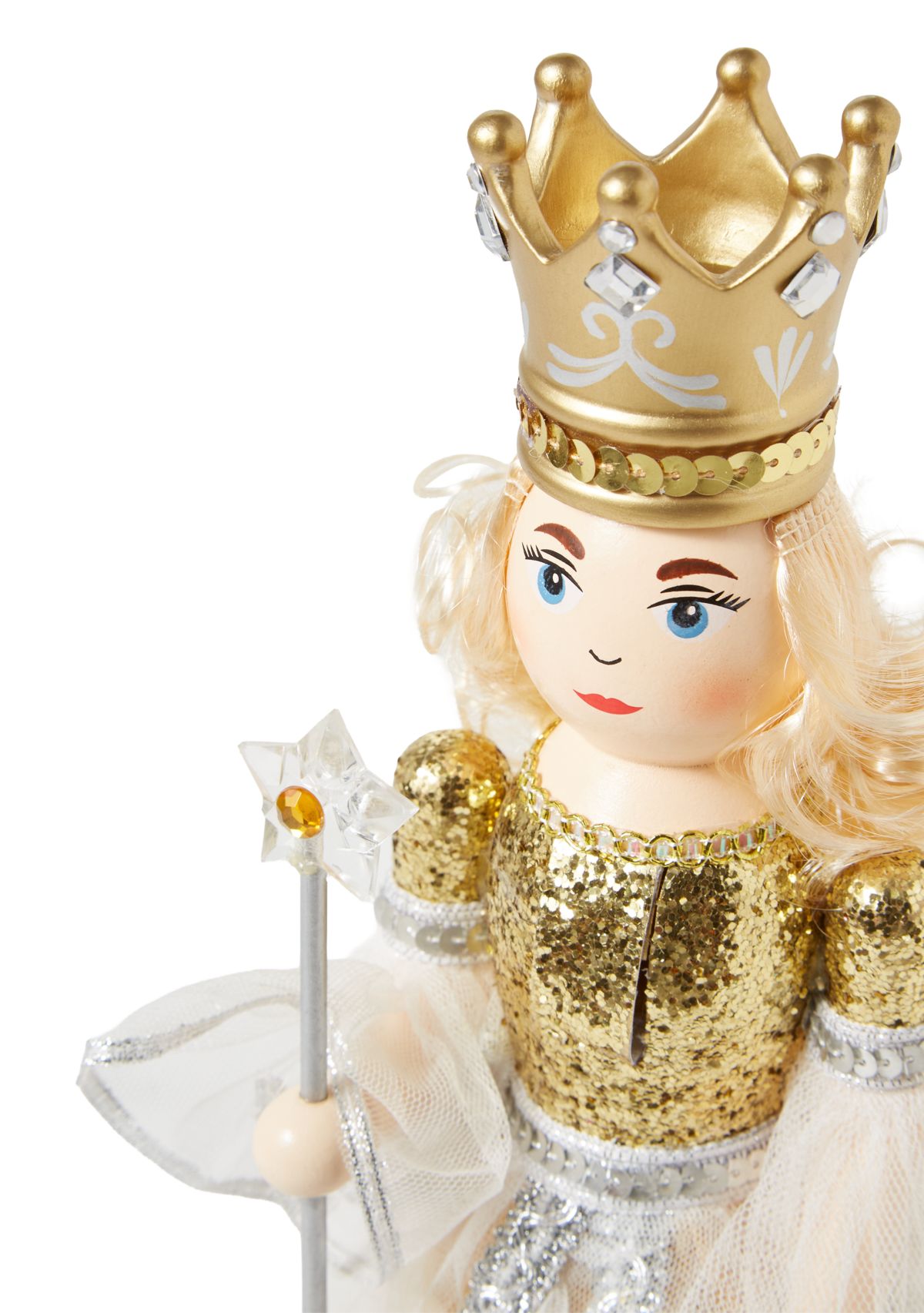 Gold Fairy Queen Ballerina Wooden Nutcracker