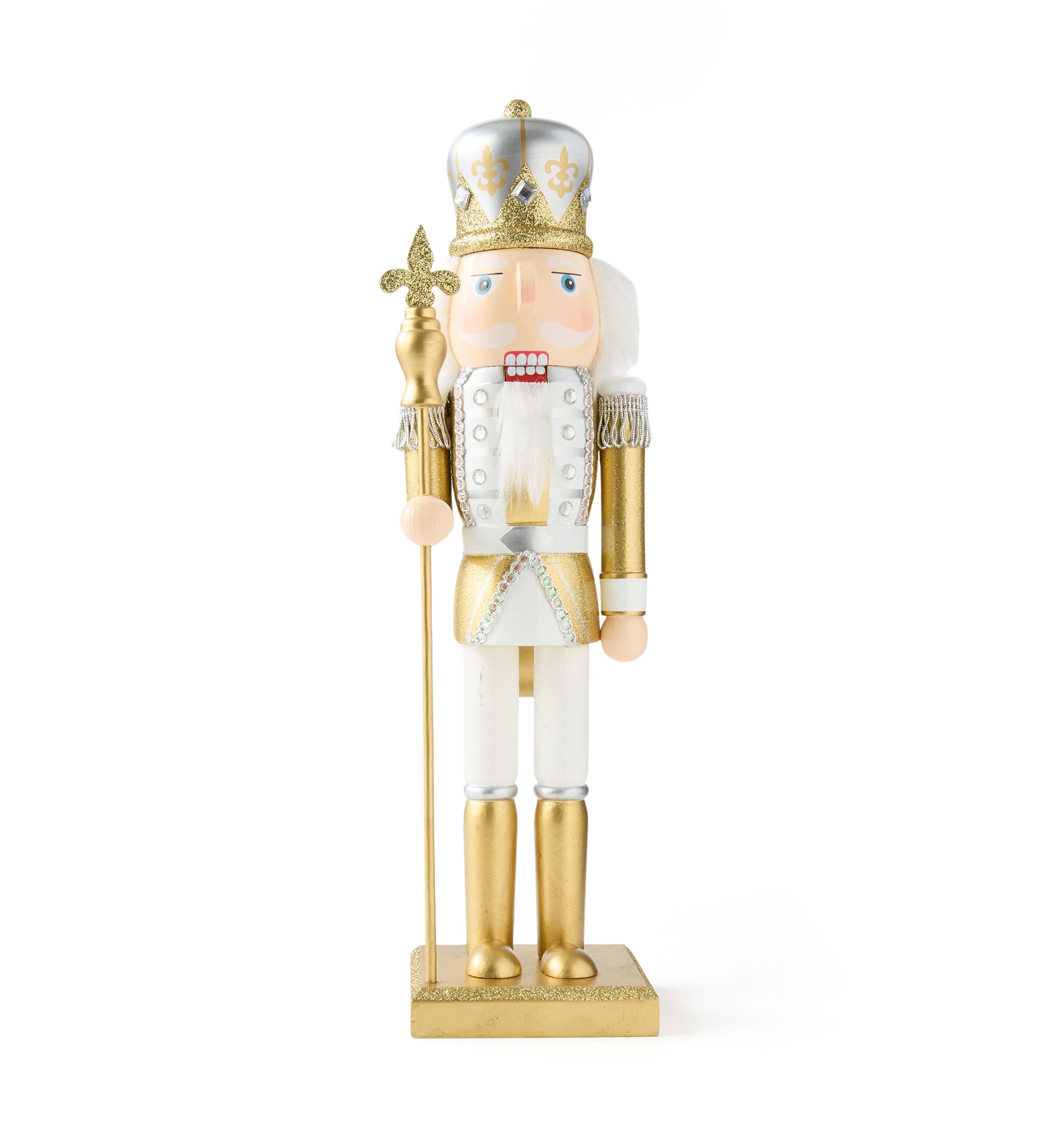 Silver and Gold Diamond Nutcracker