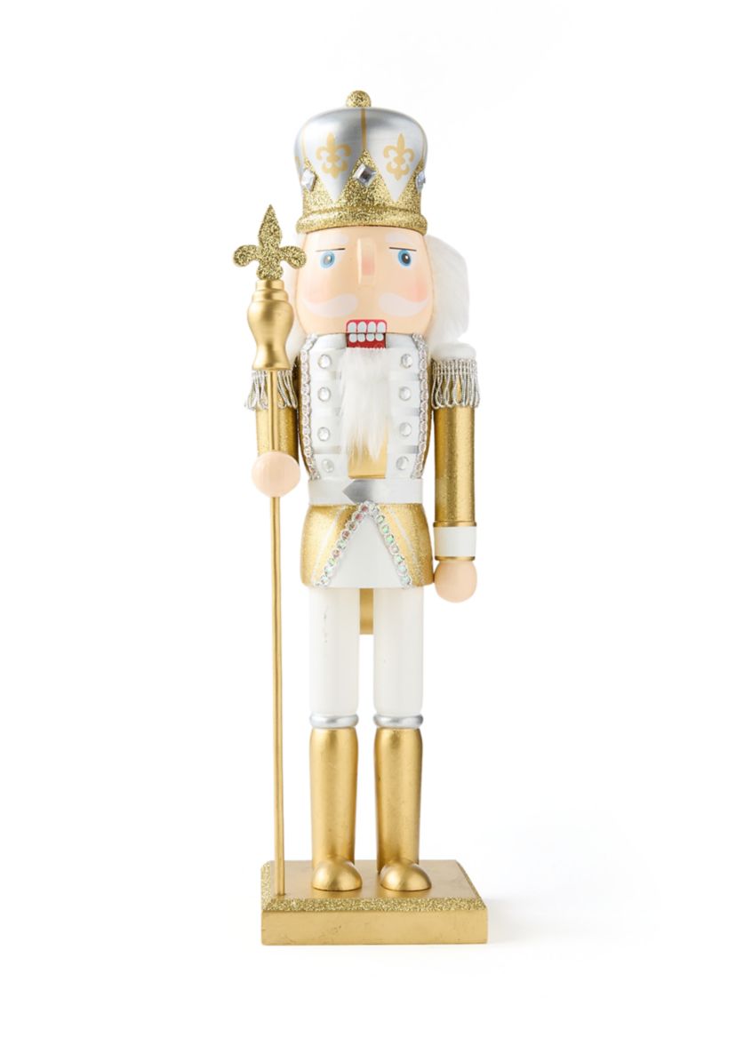 Silver and Gold Diamond Nutcracker