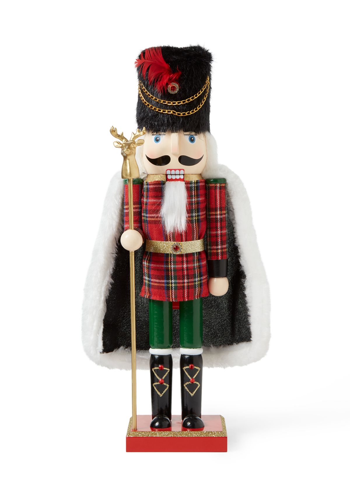 Tartan Plaid Cape Nutcracker