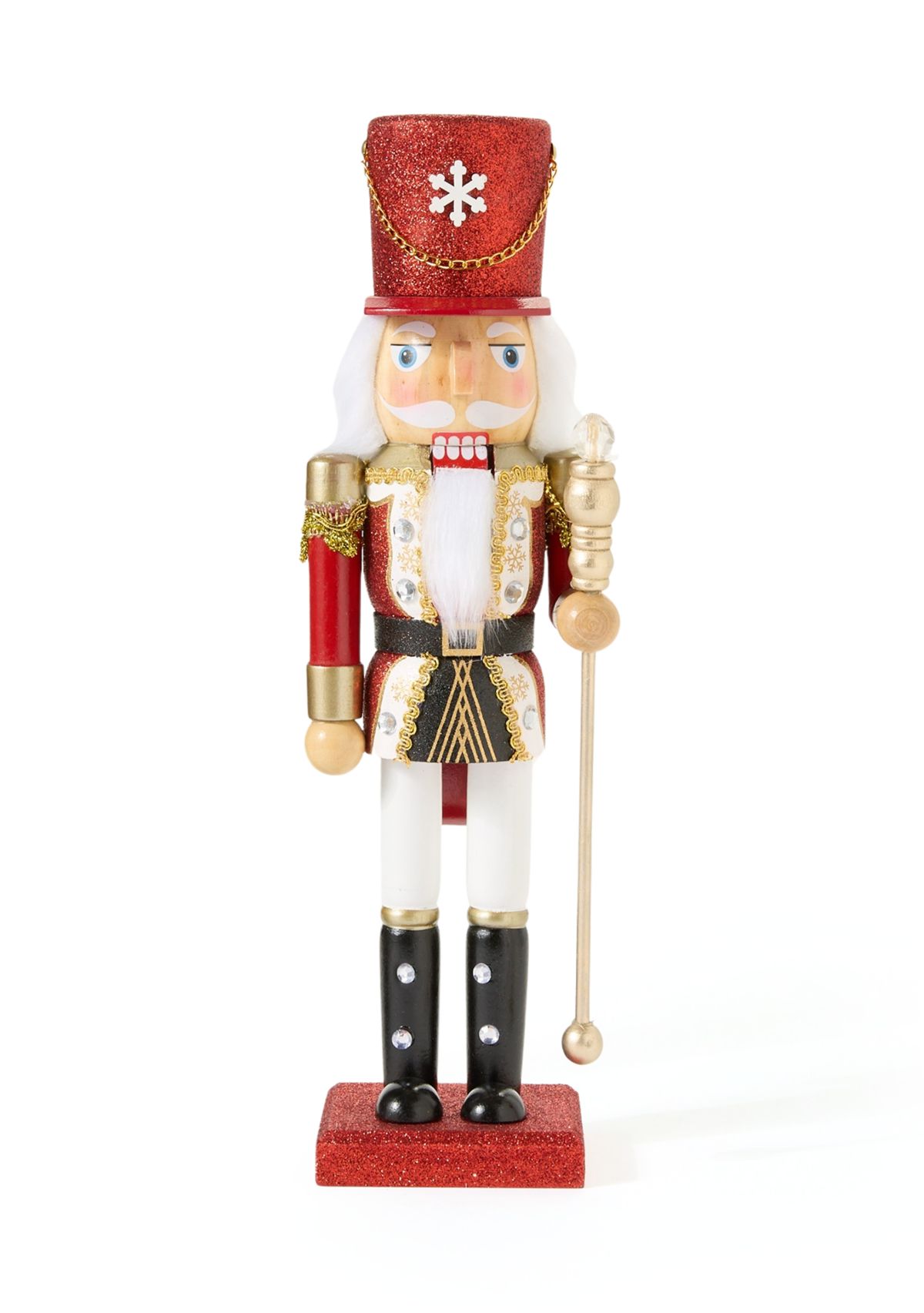 Red and Gold Diamond Nutcracker