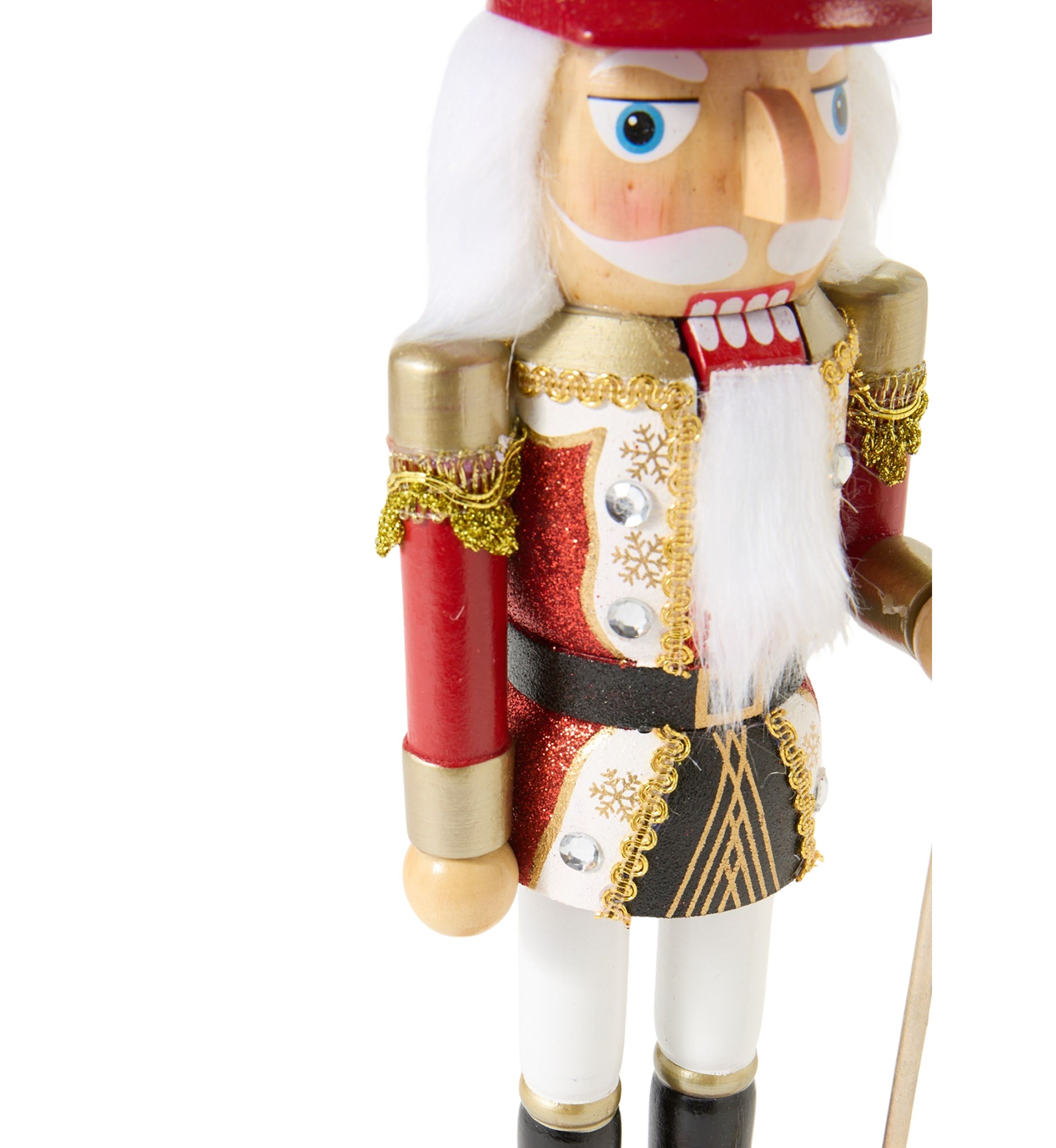 Red and Gold Diamond Nutcracker