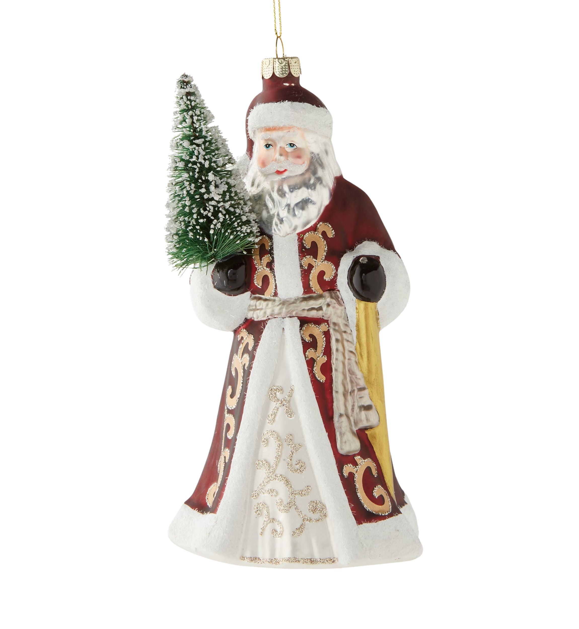 Glitter Santa Ornament