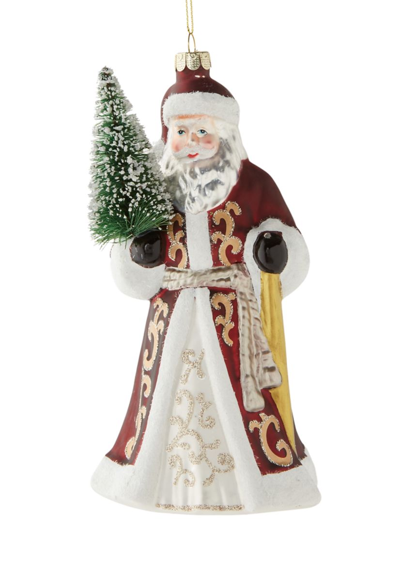 Glitter Santa Ornament
