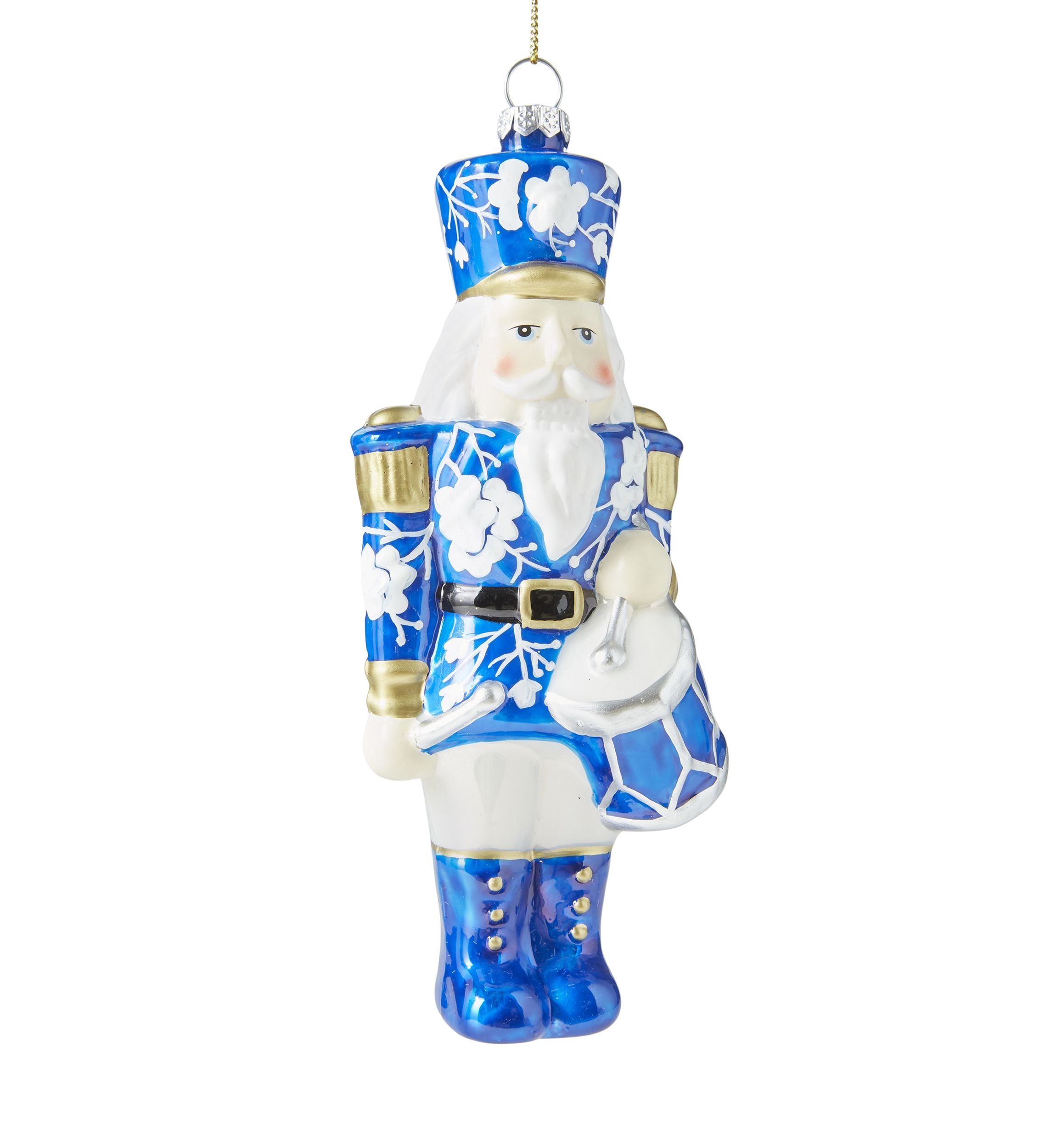 Blue Chinoiserie Nutcracker Ornament