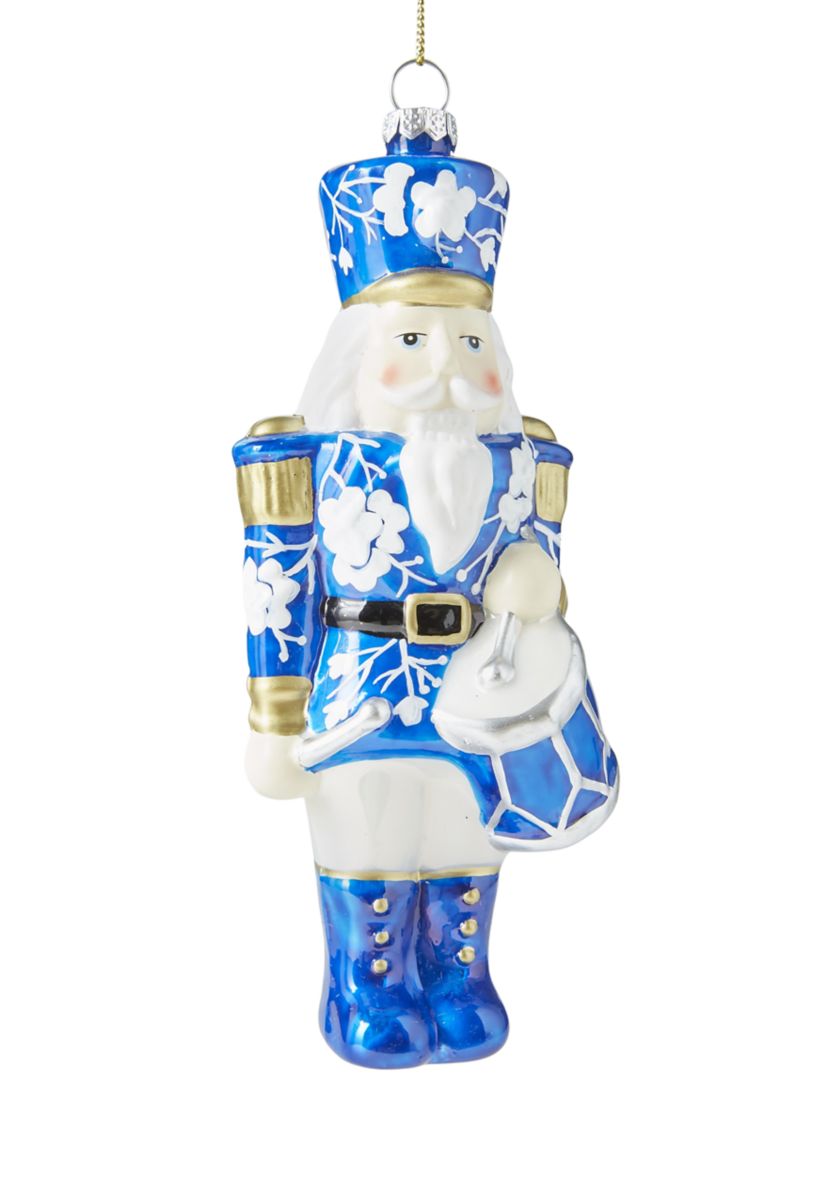 Blue Chinoiserie Nutcracker Ornament