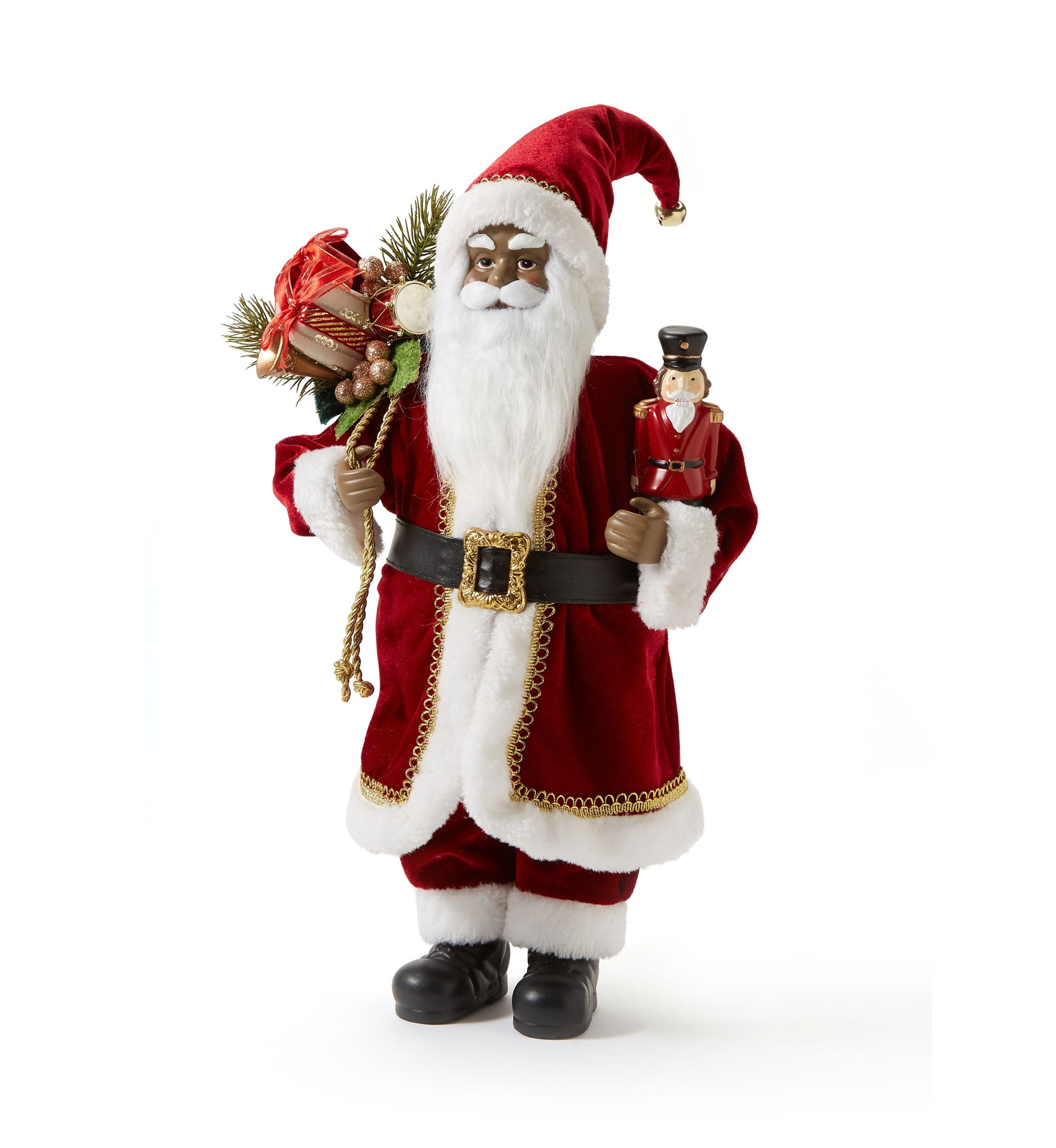 African American Red Classic Santa