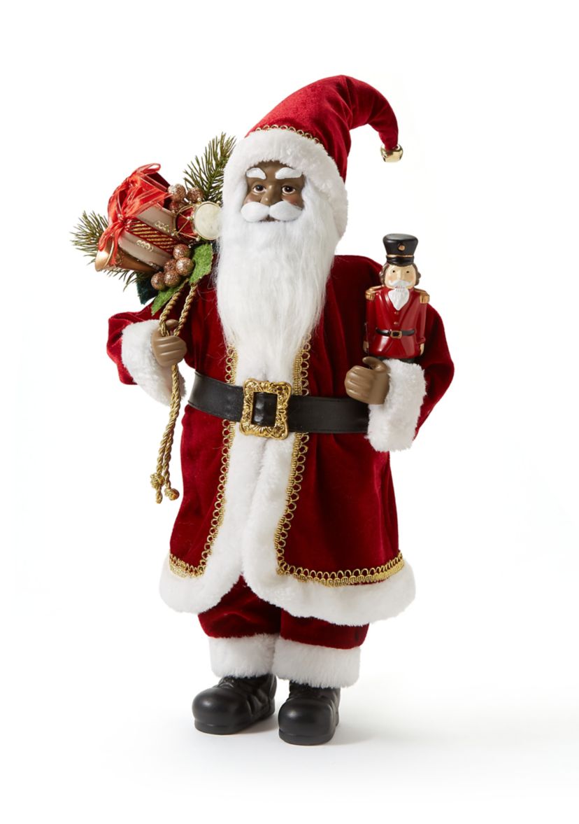 African American Red Classic Santa