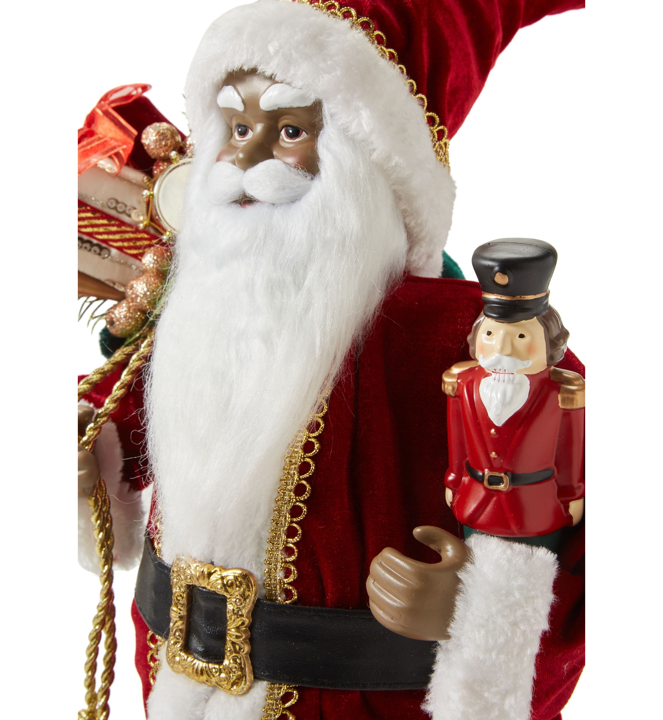 African American Red Classic Santa