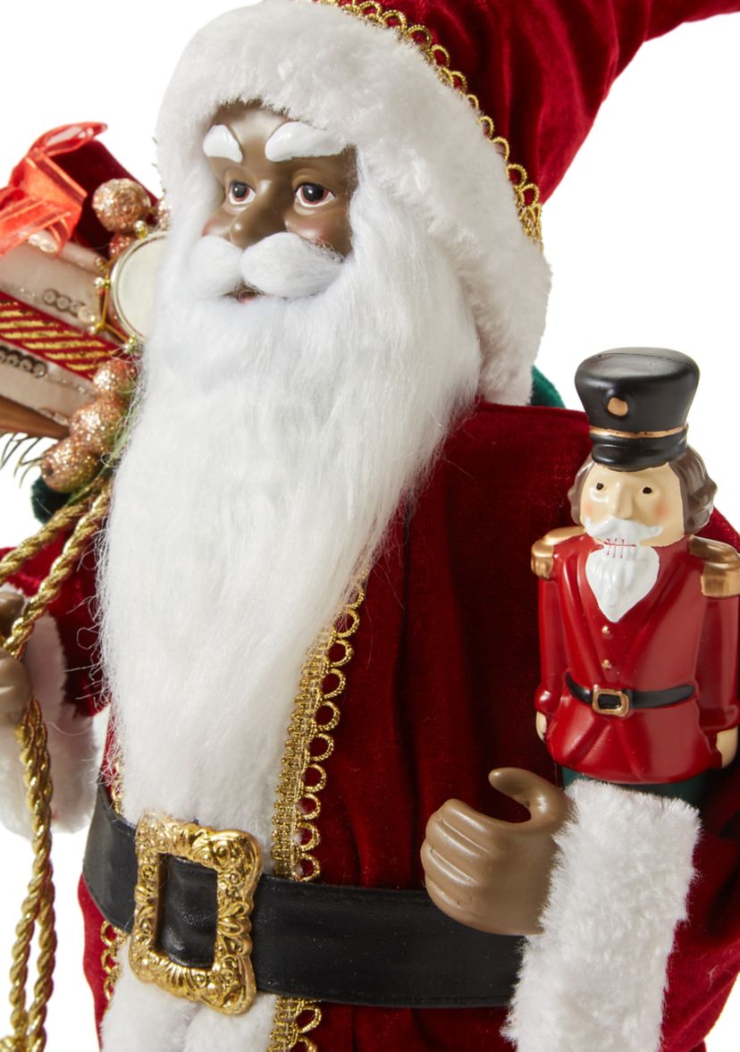 African American Red Classic Santa