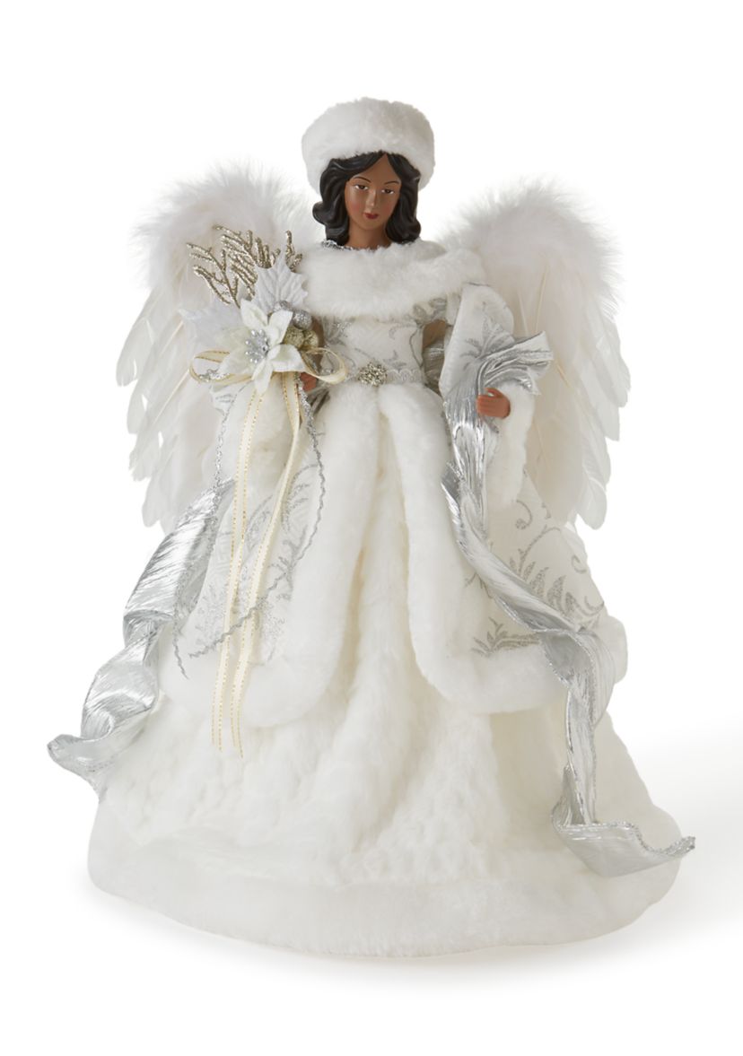 African American White & Silver Angel 
