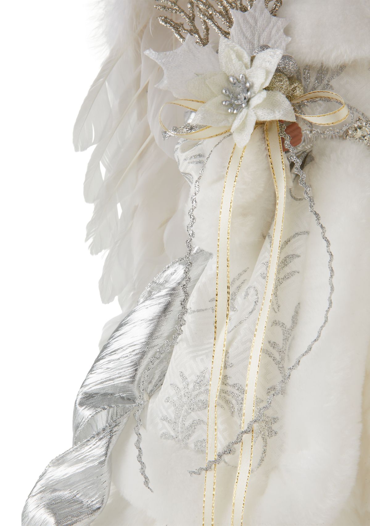 African American White & Silver Angel 