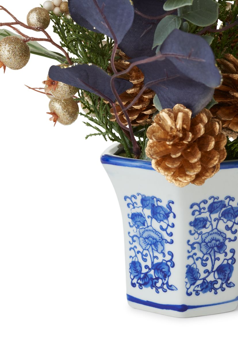 Eucalyptus and Gold Chinoiserie Sitabout