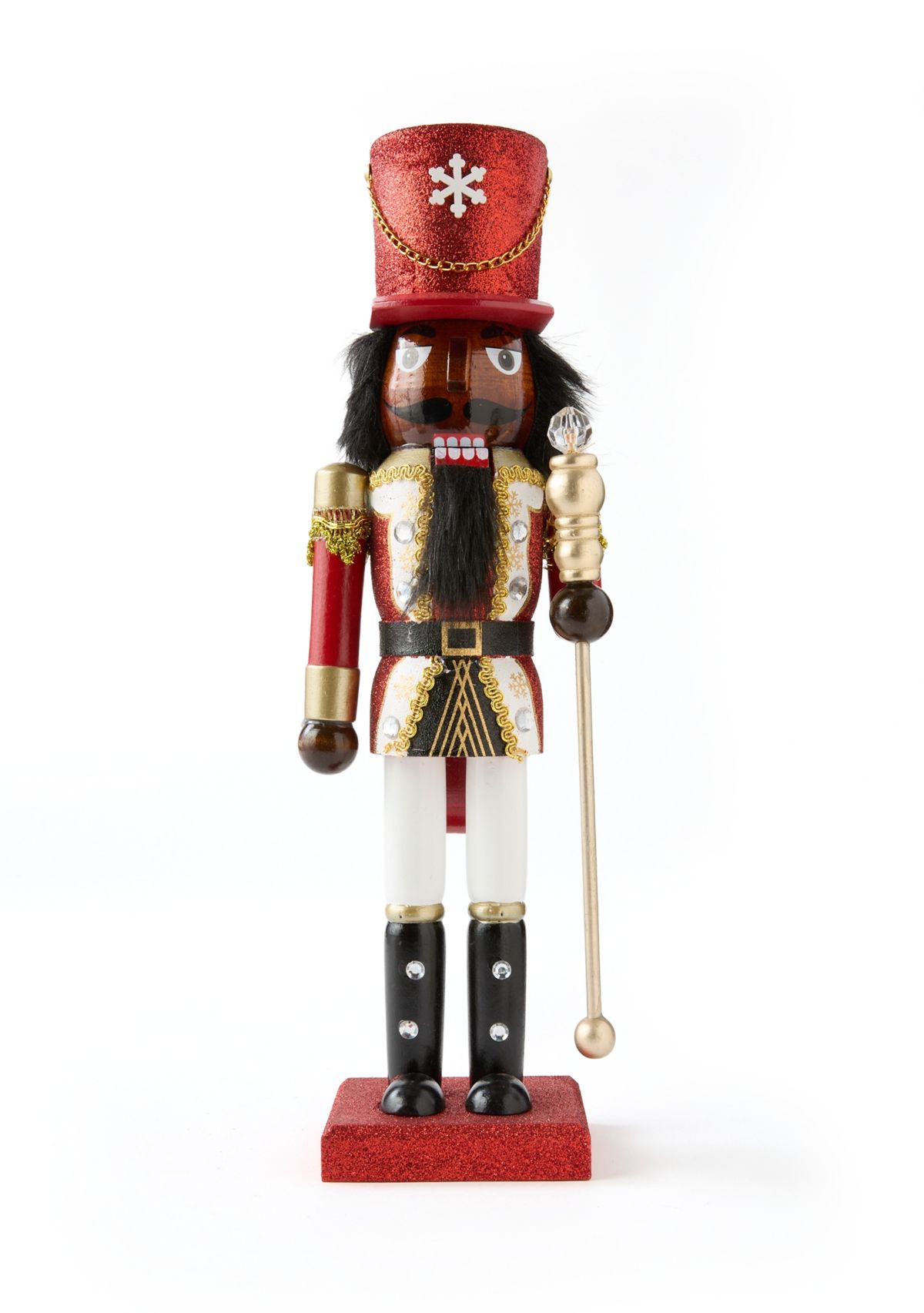 Red and Gold Diamond Nutcracker