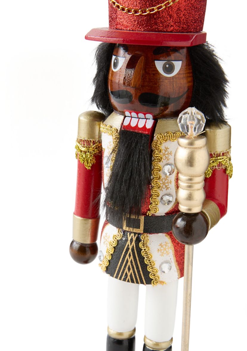 Red and Gold Diamond Nutcracker