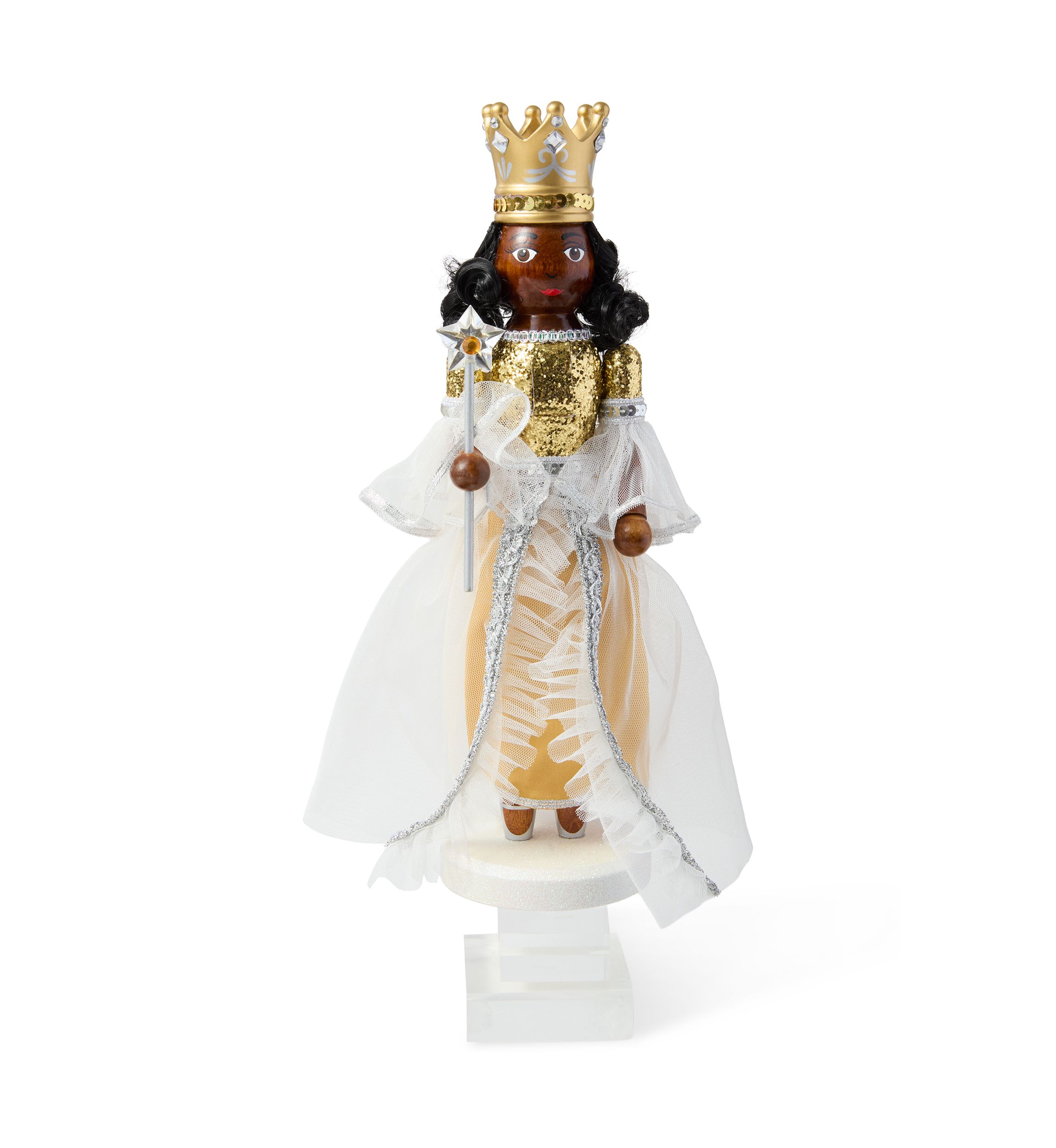 Gold Fairy Princess Wooden Nutcracker