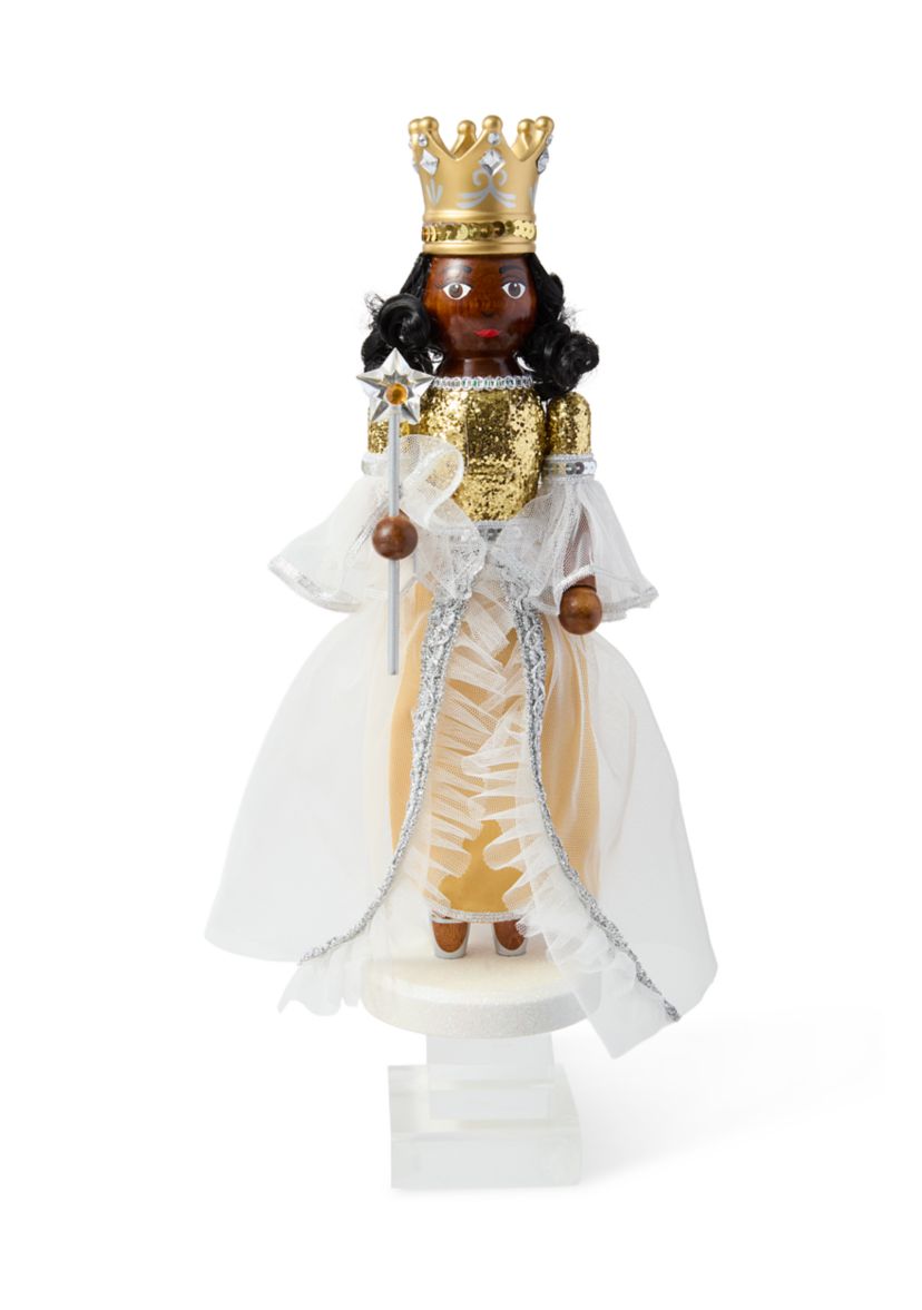 Gold Fairy Princess Wooden Nutcracker
