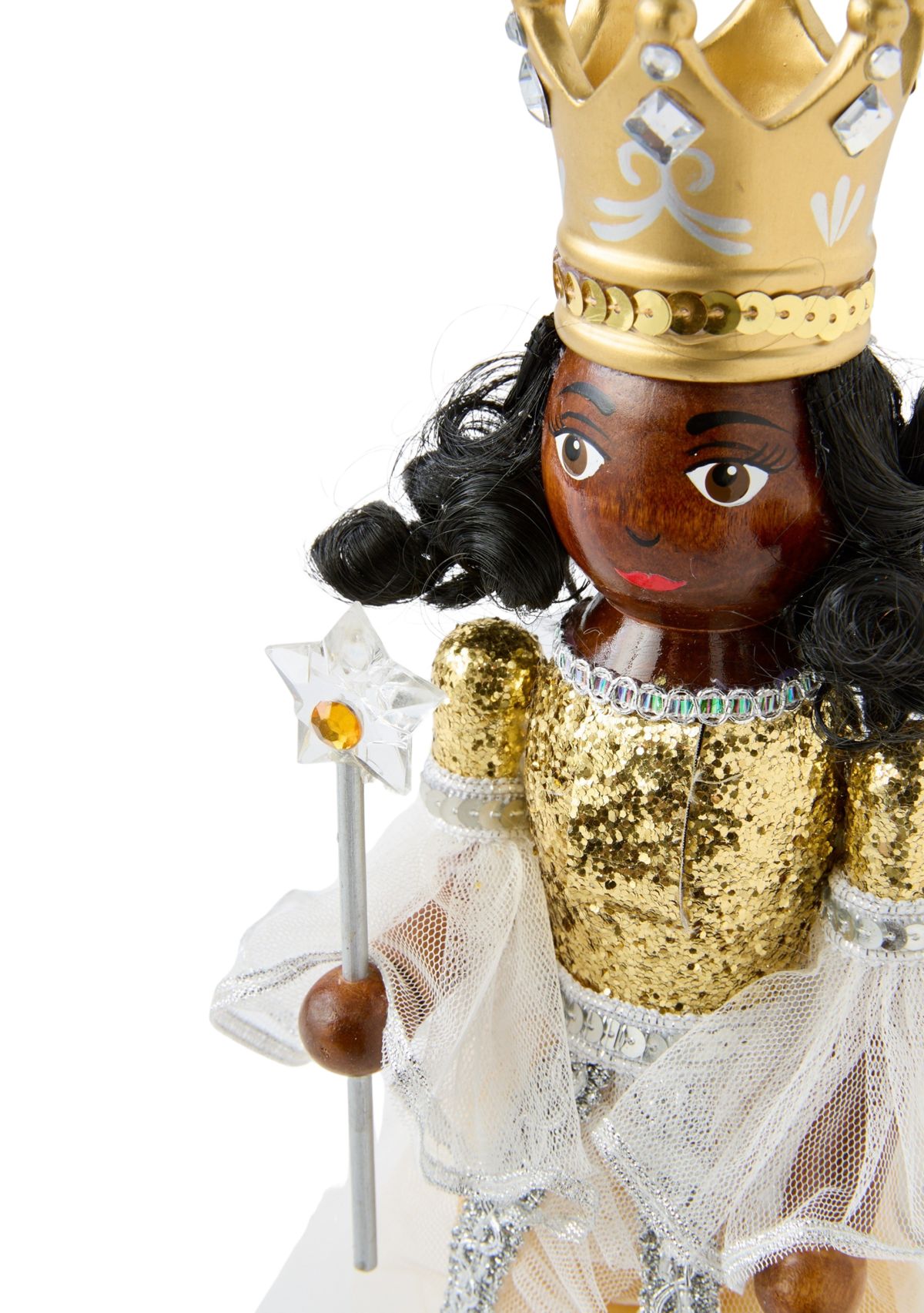 Gold Fairy Princess Wooden Nutcracker