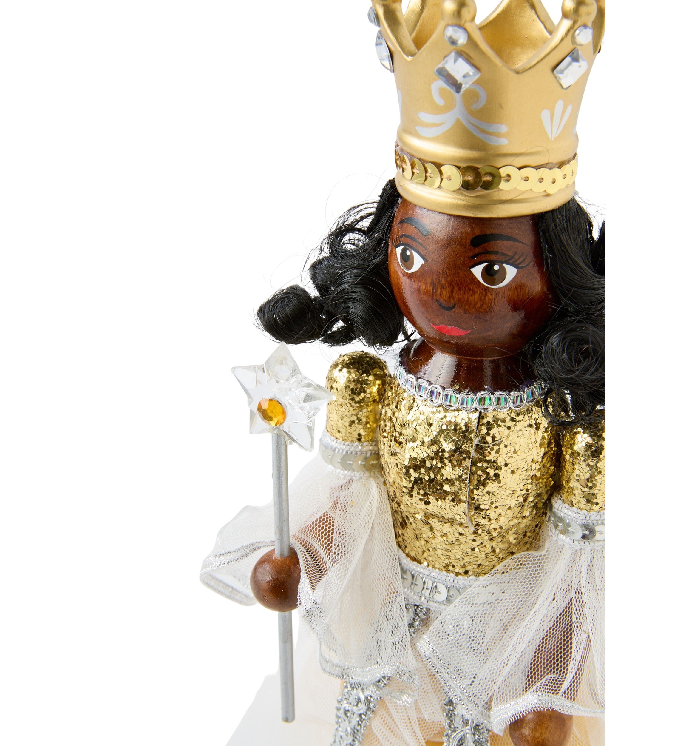 Gold Fairy Princess Wooden Nutcracker