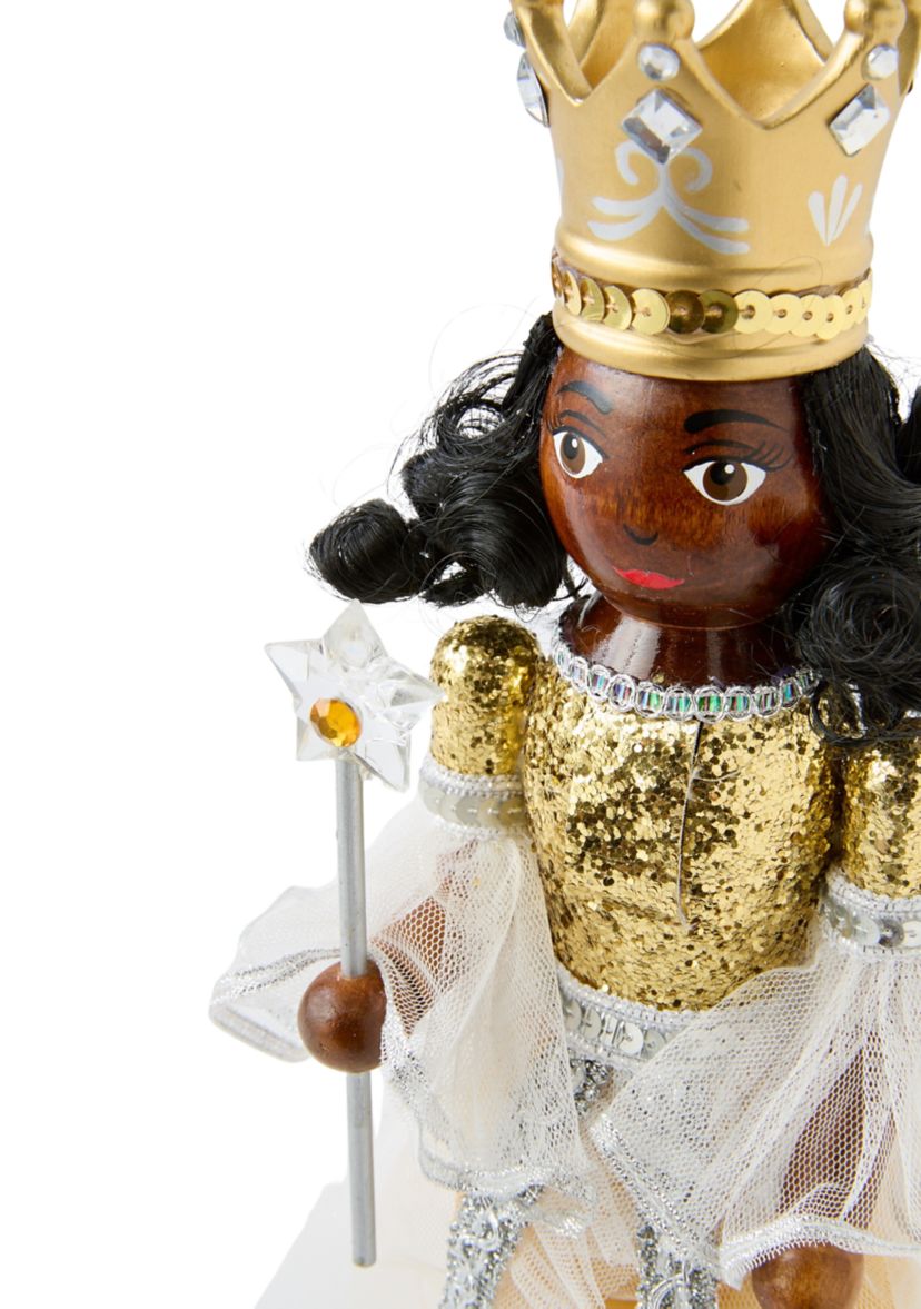 Gold Fairy Princess Wooden Nutcracker