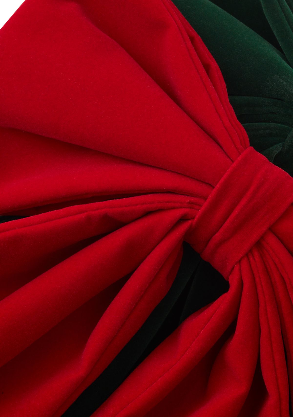 Set of 2 Red Velvet Bows