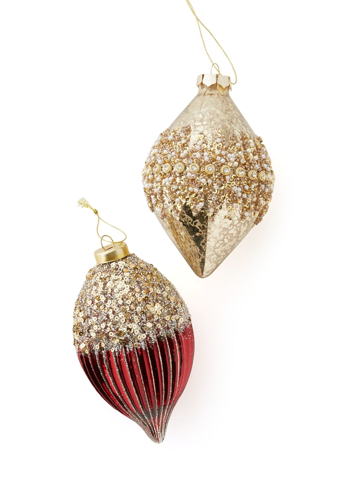 Teardrop Ornaments - Set of 2