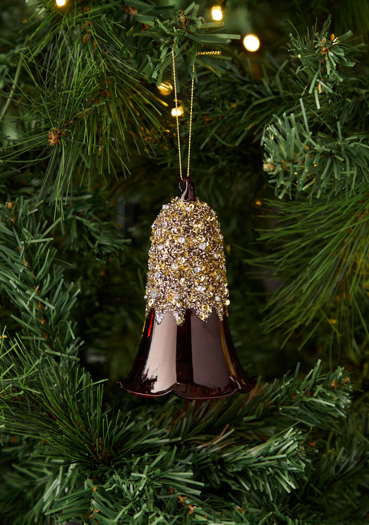 Set of 2 Red Tulip Ornaments