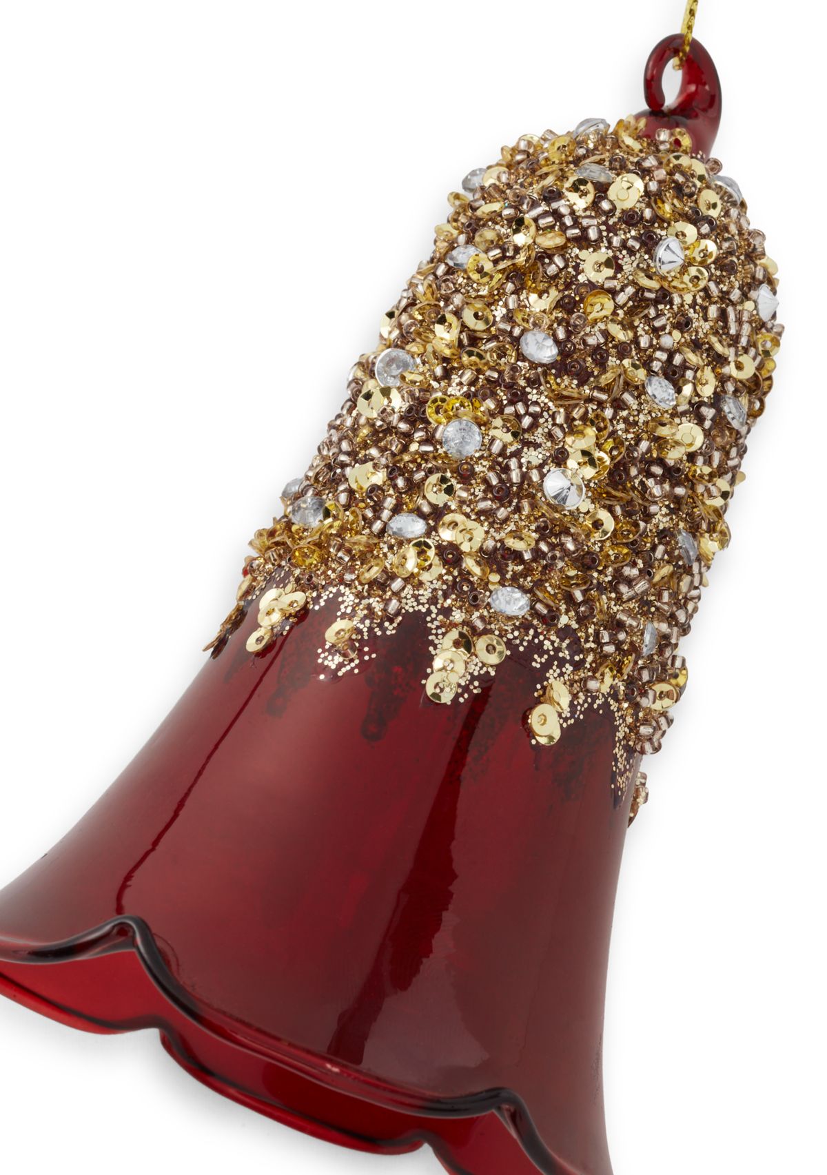 Set of 2 Red Tulip Ornaments