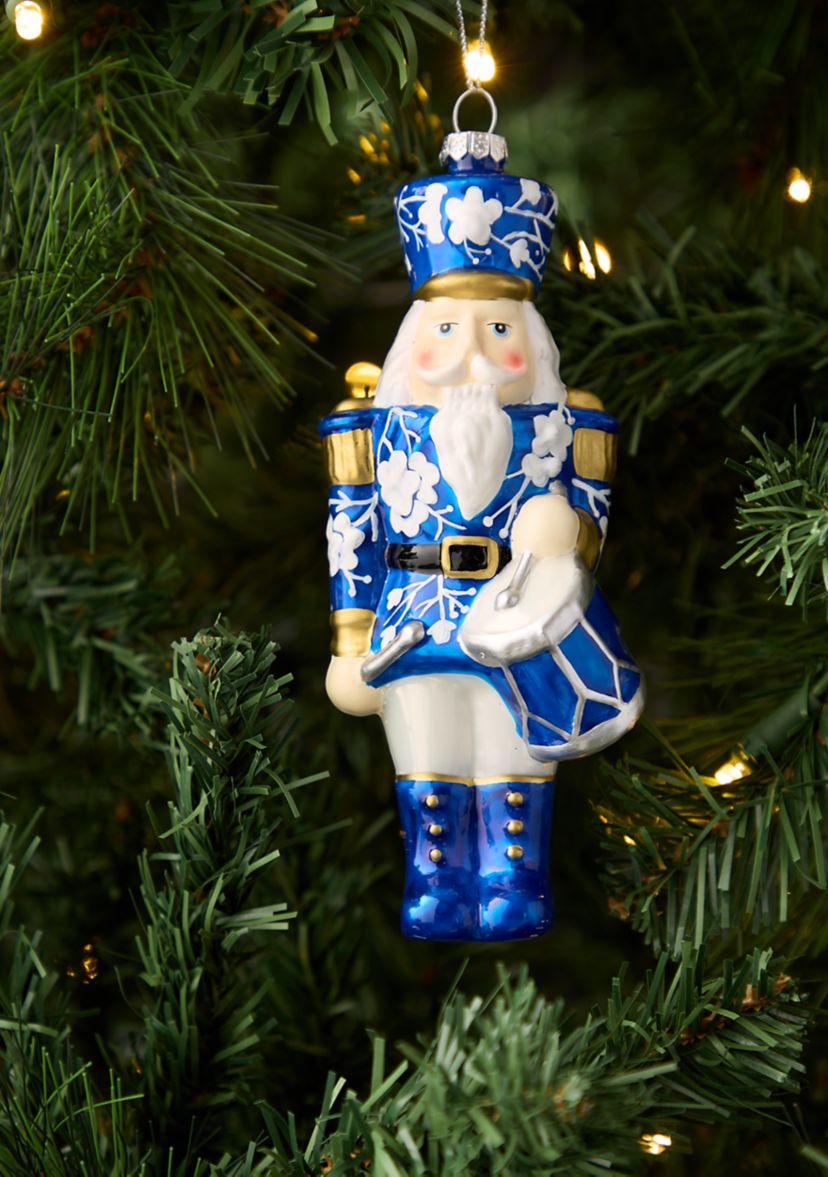 Set of 2 Blue Nutcracker Ornaments
