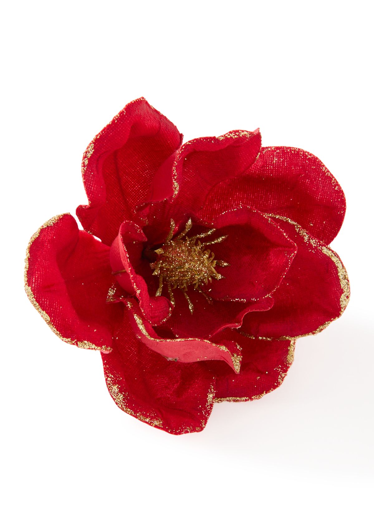 Red Decorative Flower Clip