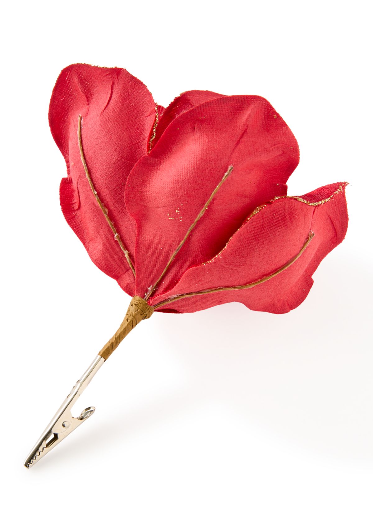 Red Decorative Flower Clip