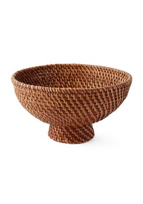 Large Rattan Decorative Bowl