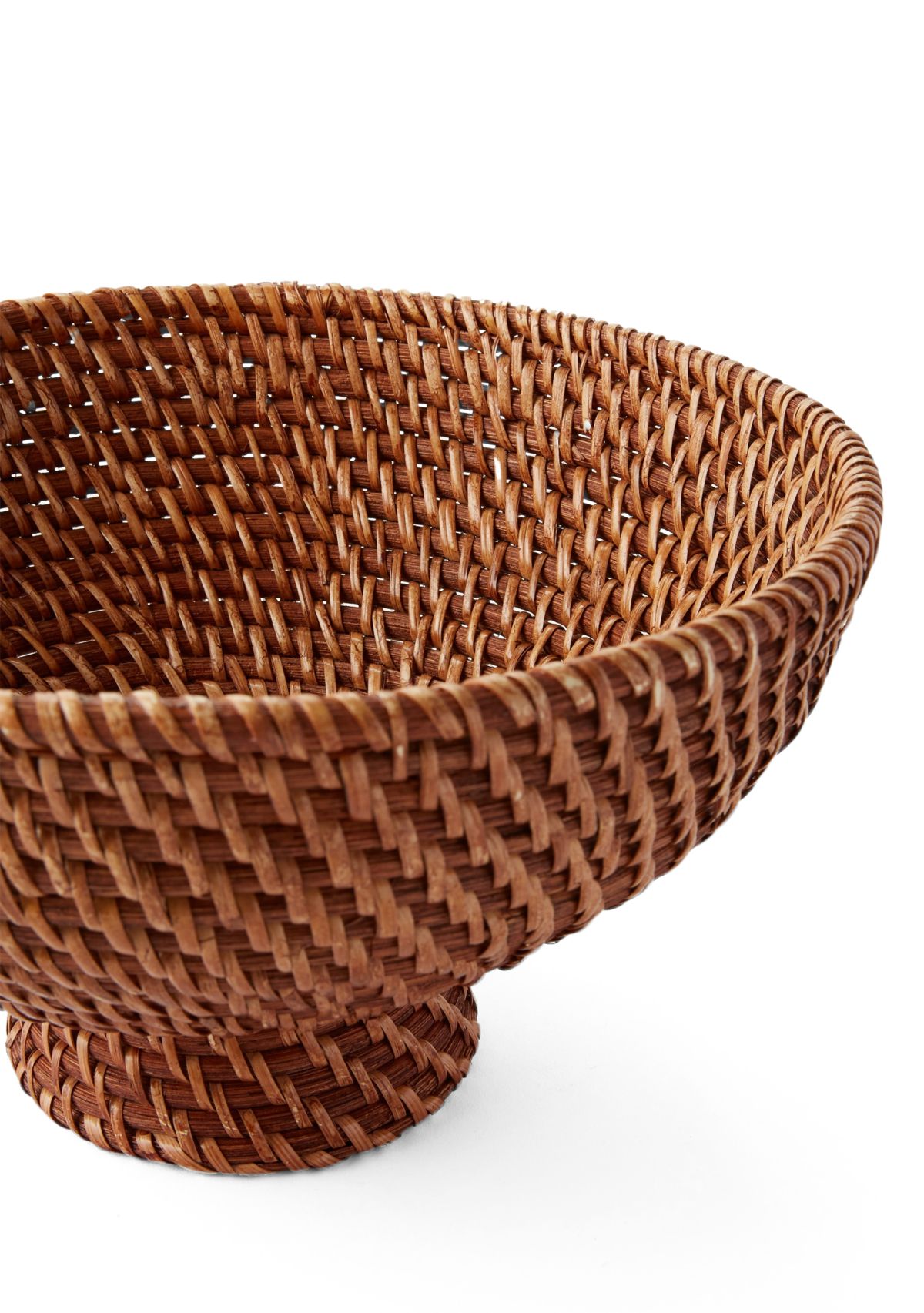 Large Rattan Decorative Bowl