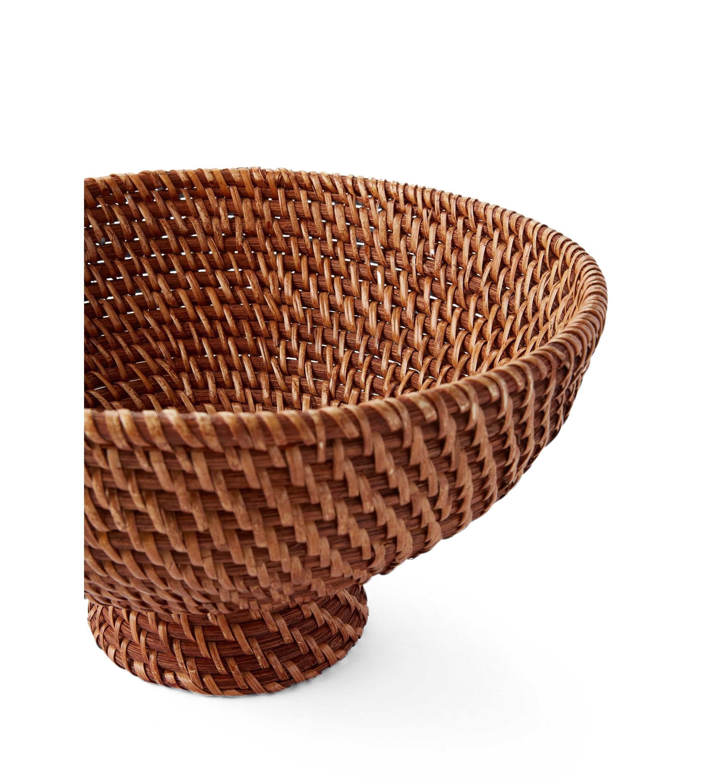 Large Rattan Decorative Bowl