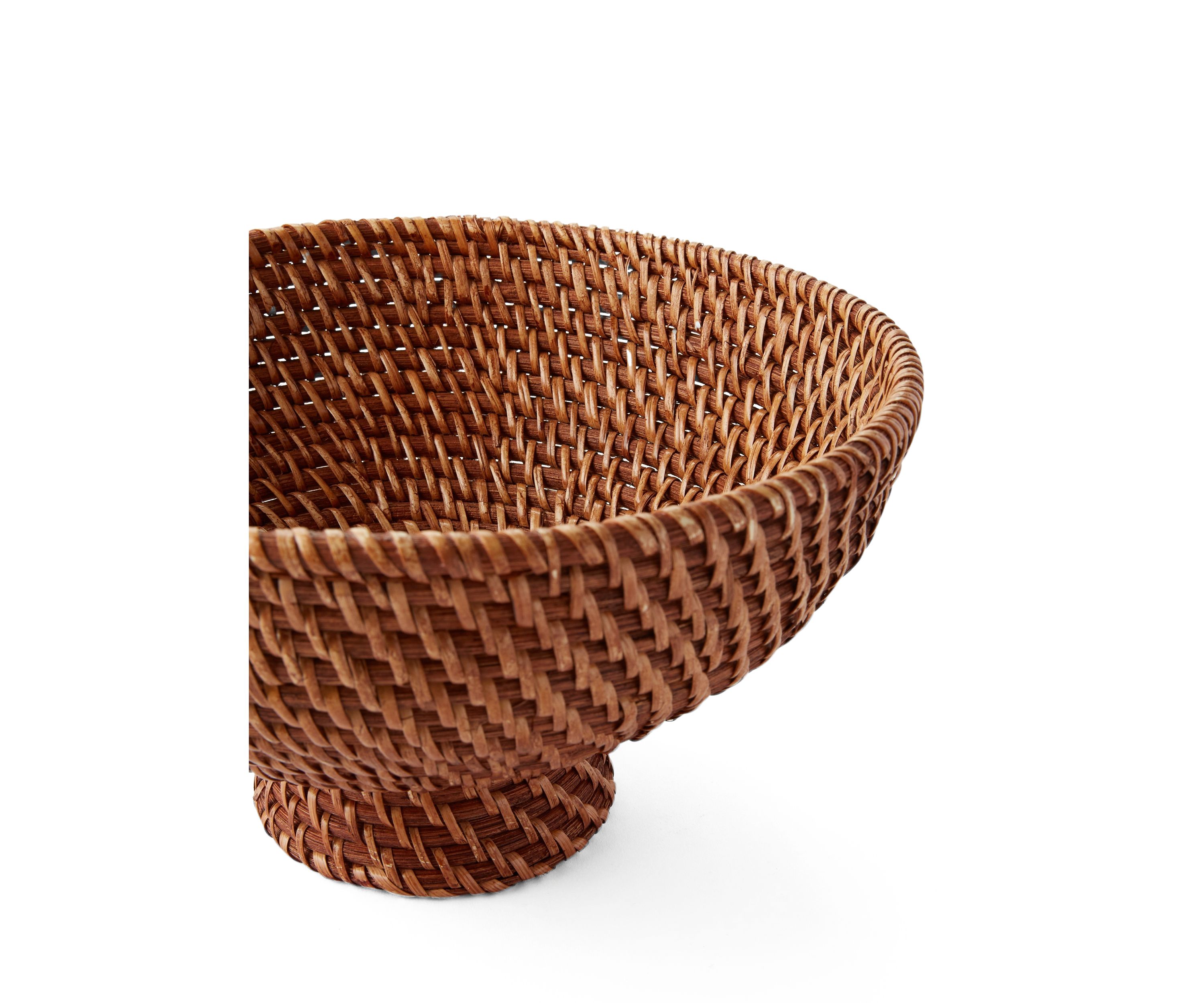 Large Rattan Decorative Bowl
