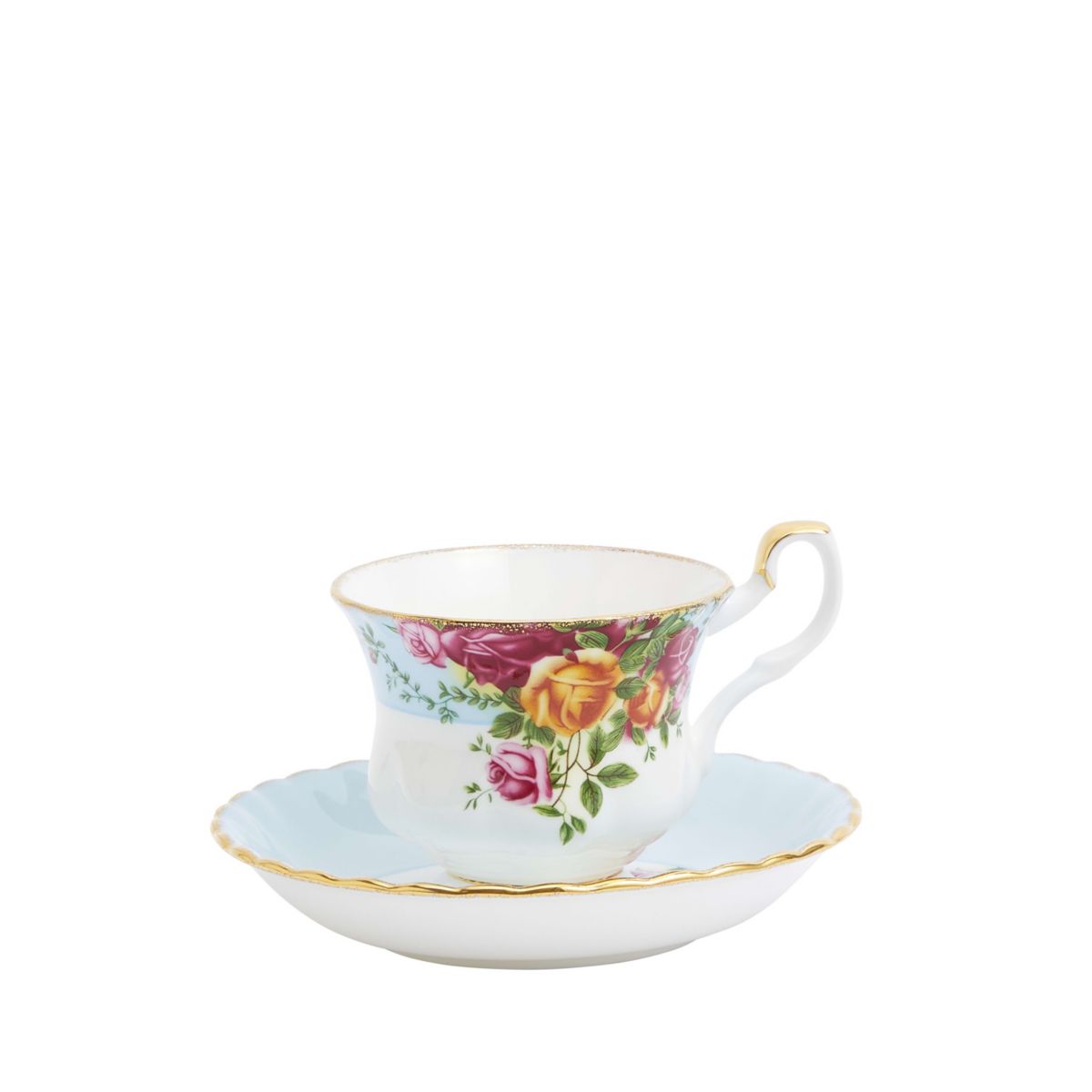 Old Country Roses Teacup, Saucer & Plate, 3 Piece Set