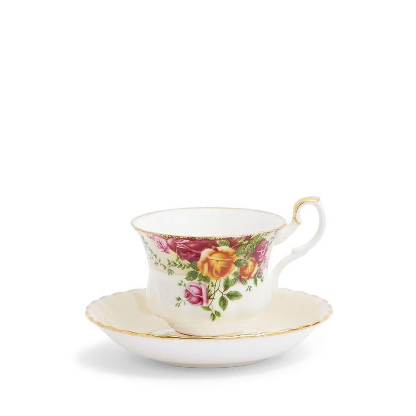 Old Country Roses Teacup, Saucer & Plate, 3 Piece Set