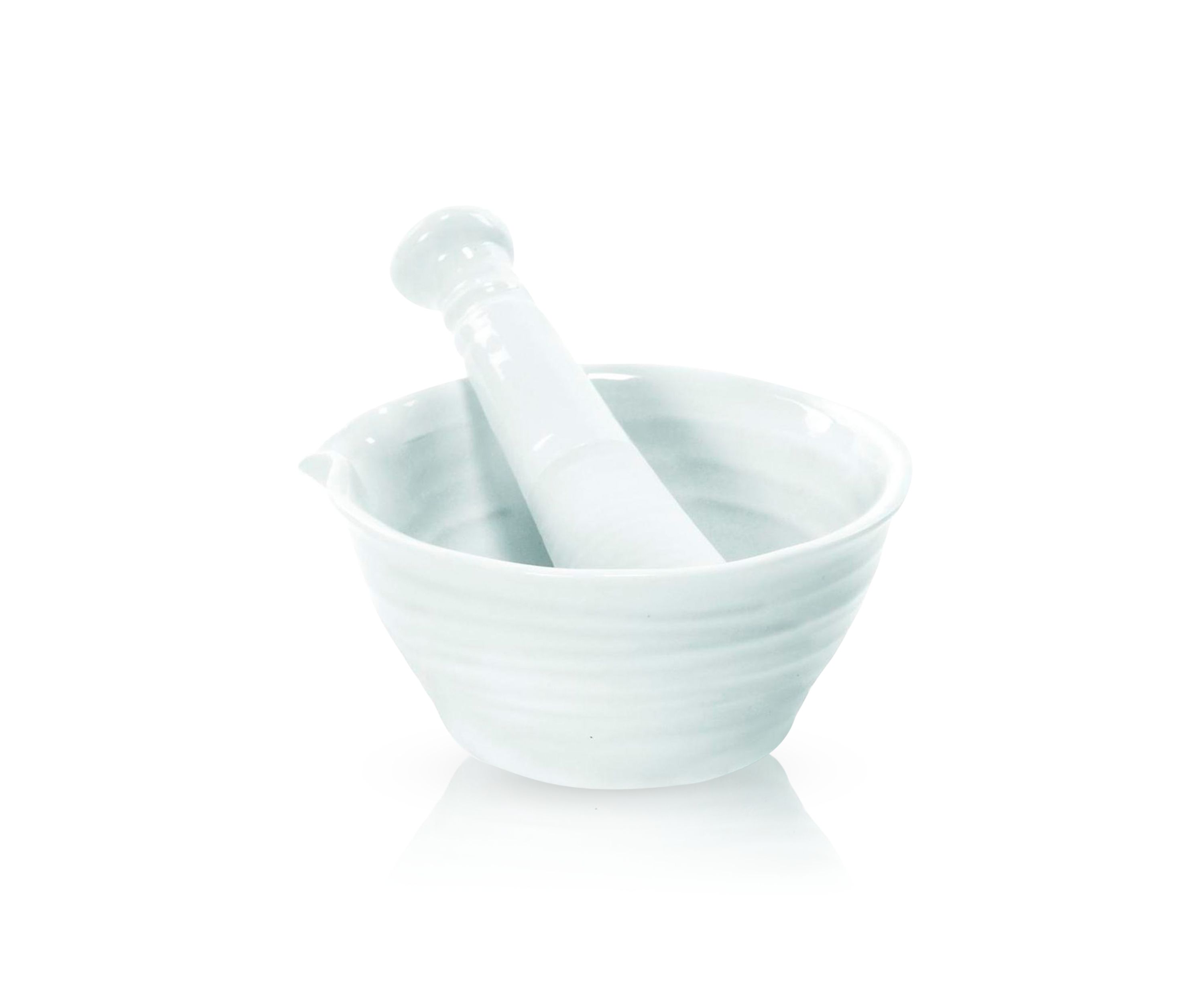 White Mortar and Pestle