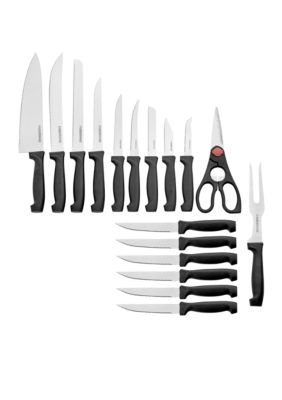 Zulay Kitchen 5 inch Ultra Sharp Stainless Steel Serrated Steak Knives Set of 4, Black