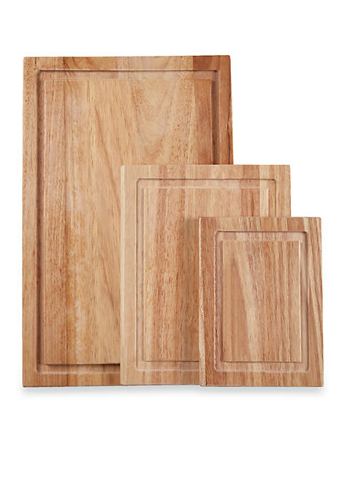 Farberware 3-Piece Wood Cutting Board Set