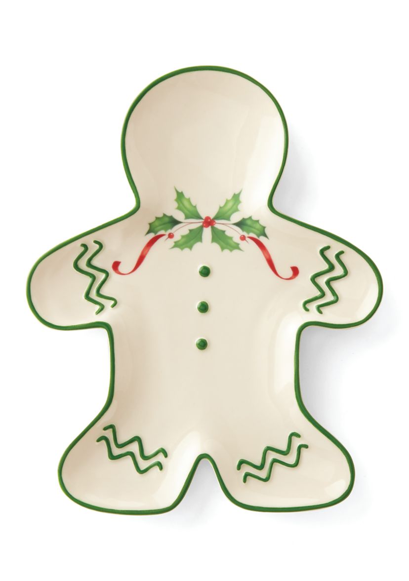 Gingerbread Man Accent Plate