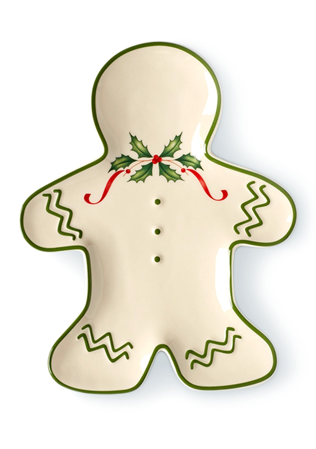 Gingerbread Man Accent Plate