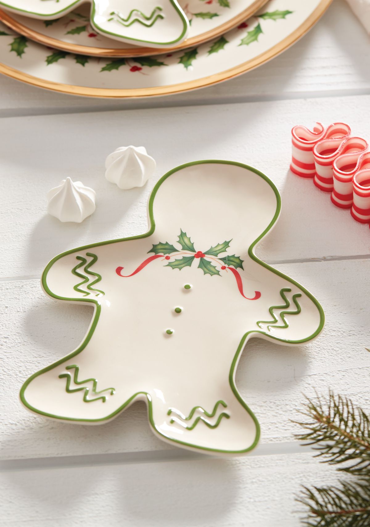 Gingerbread Man Accent Plate