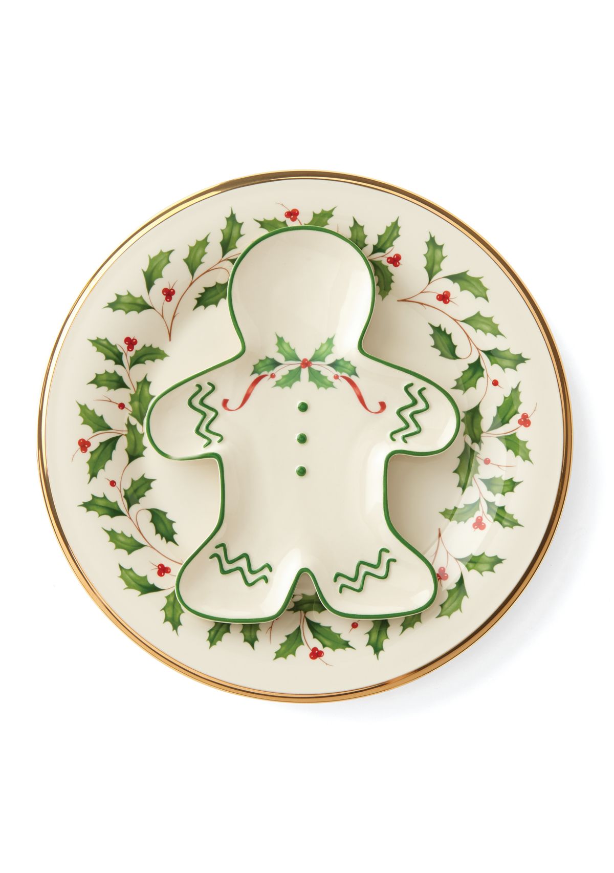 Gingerbread Man Accent Plate