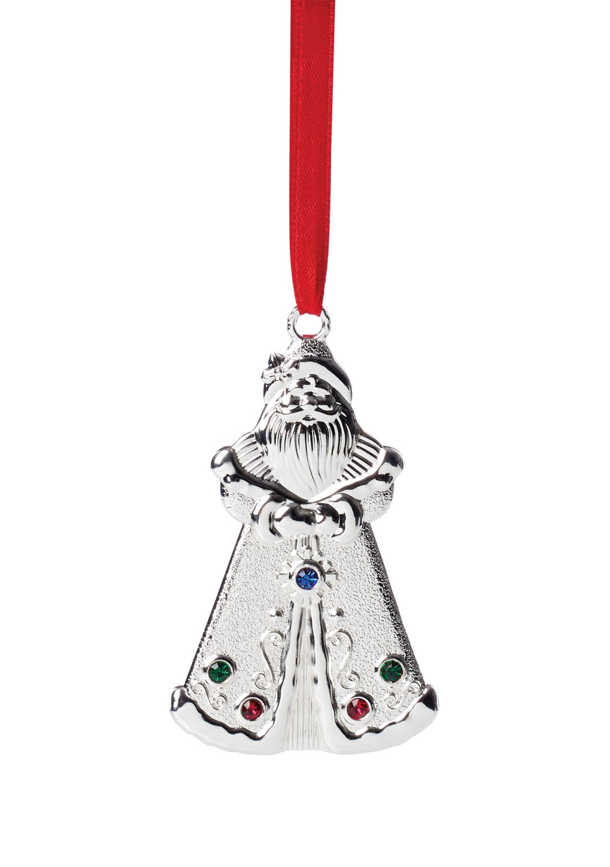 Jeweled Santa Ornament